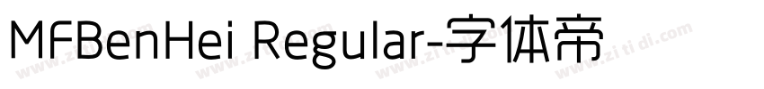 MFBenHei Regular字体转换